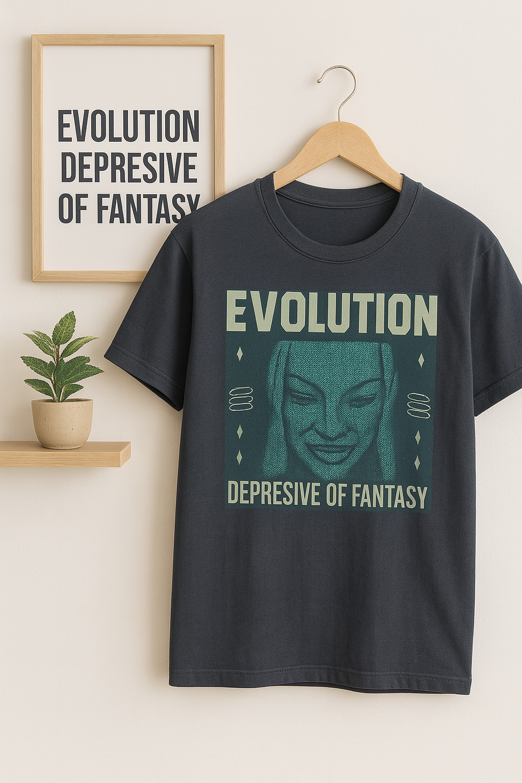 EVOLUTION Statement Tee – Navy Blue