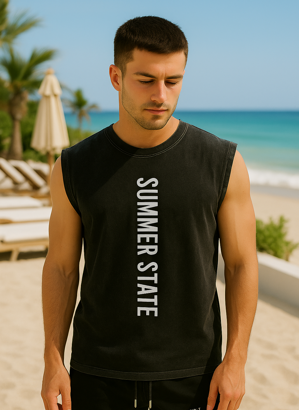 Summer State Vertical Print Tank