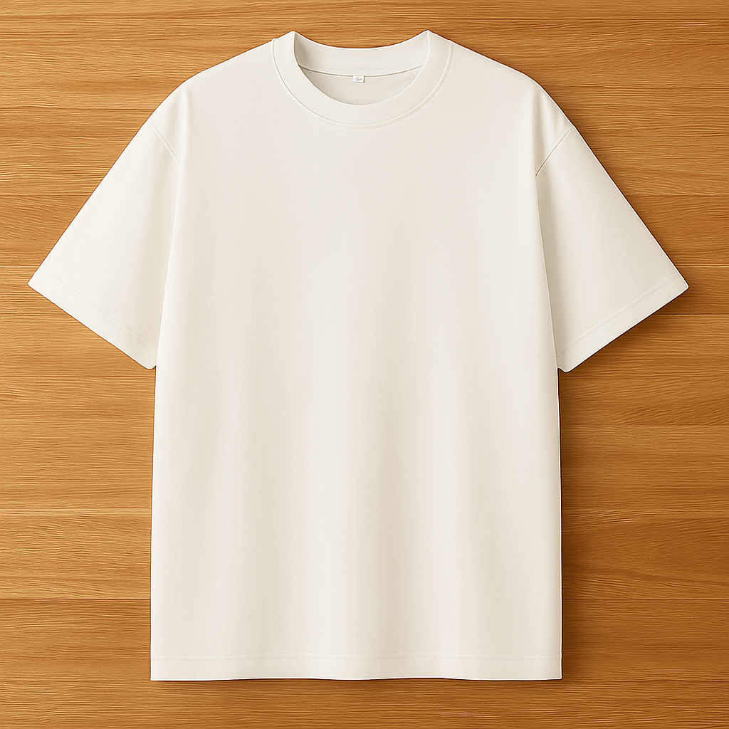 Men's Premium White Blank T-Shirt - Customize with Text or Image.
