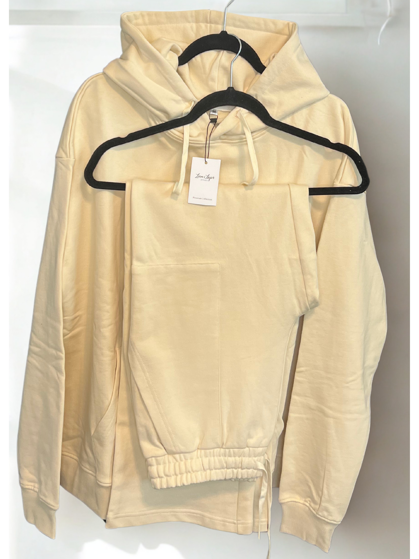 Essential Heavyweight Hoodie & Pant Set - Stone