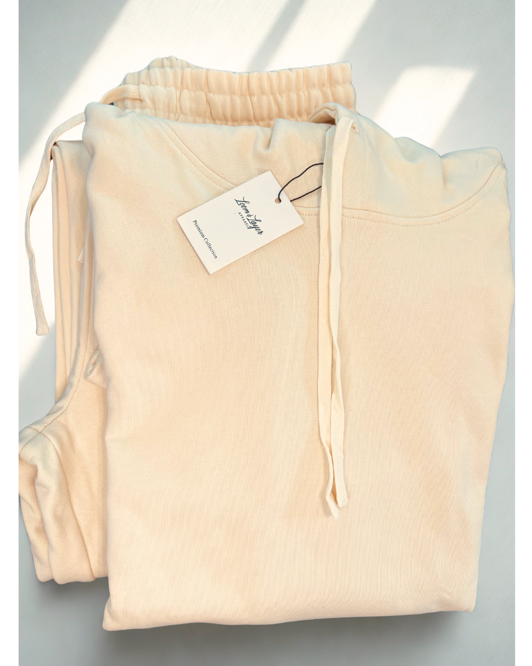 Essential Heavyweight Hoodie & Pant Set - Stone