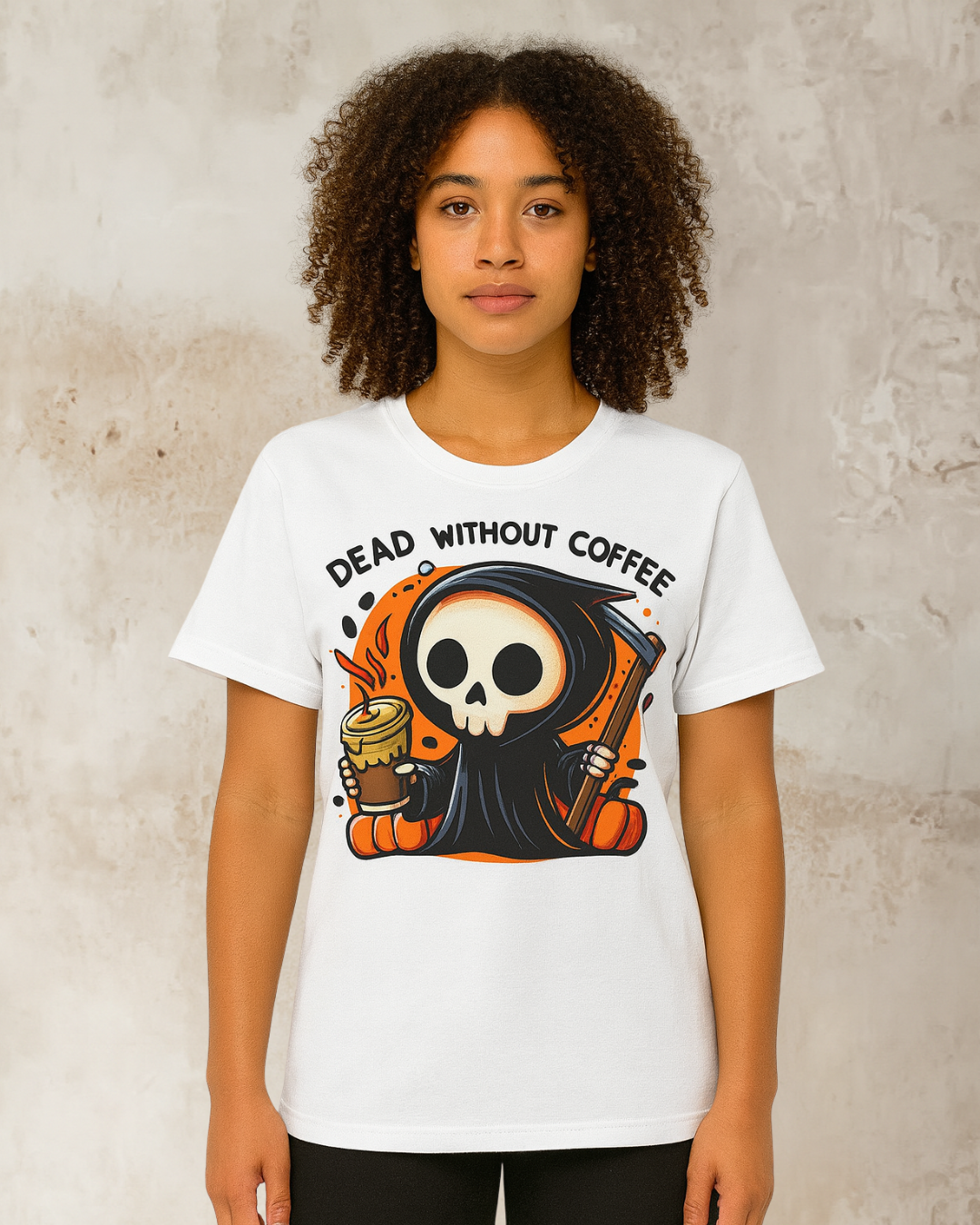 Halloween Exclusive - "Dead without Coffee Graphic Tee