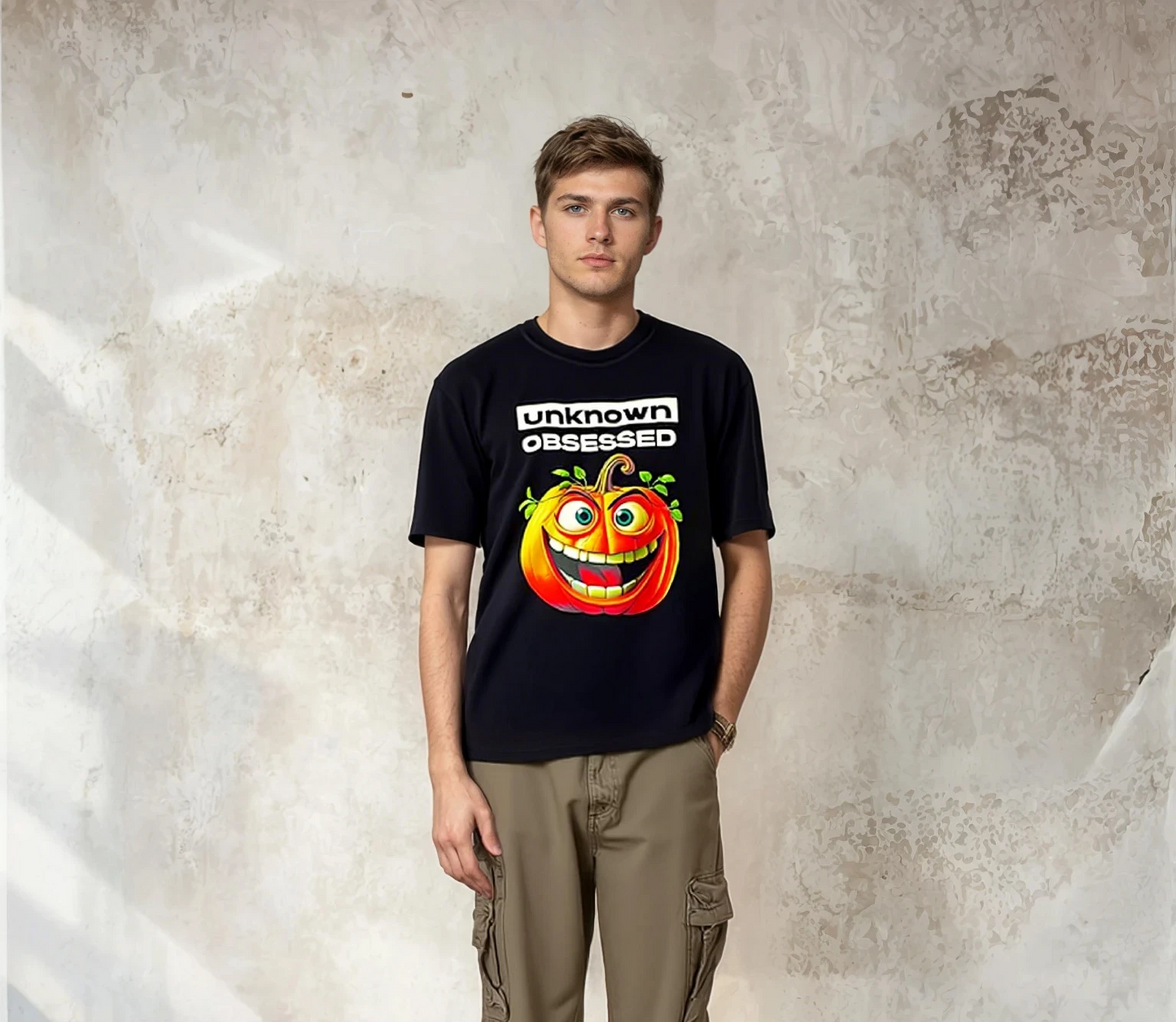 Unknown Obsessed Halloween Pumpkin T-Shirt