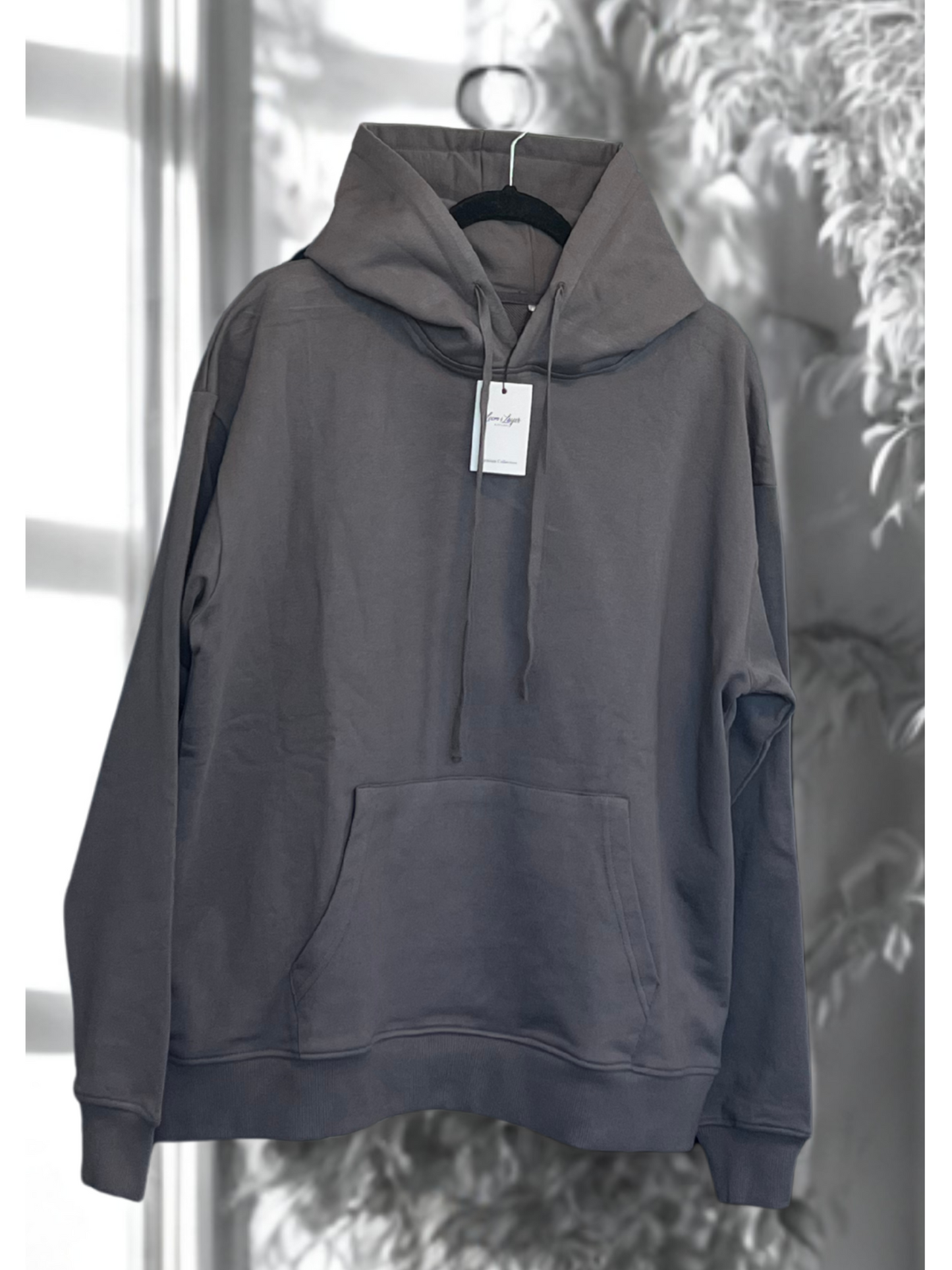 Premium Heavyweight 100% Cotton Hoodie Set (Forged Stone)– 420 GSM French Terry
