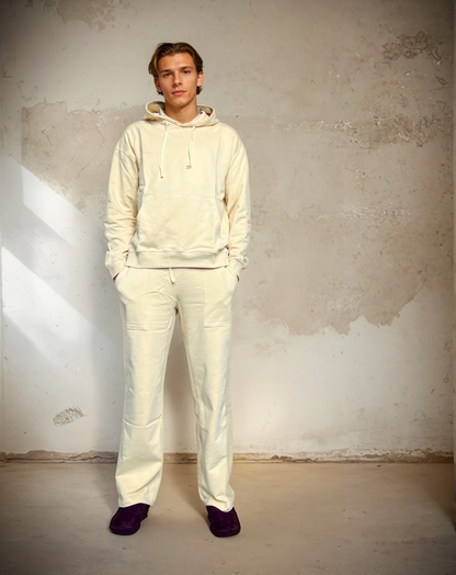Essential Heavyweight Hoodie & Pant Set - Stone