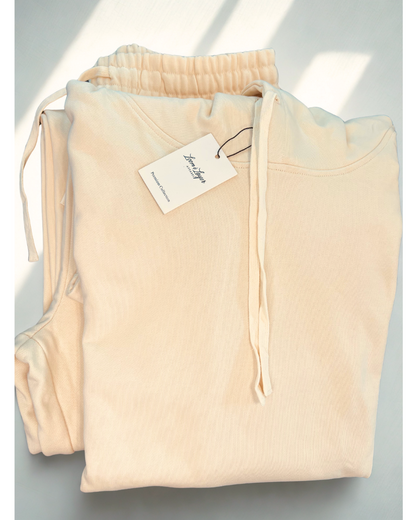 Essential Heavyweight Hoodie & Pant Set - Stone