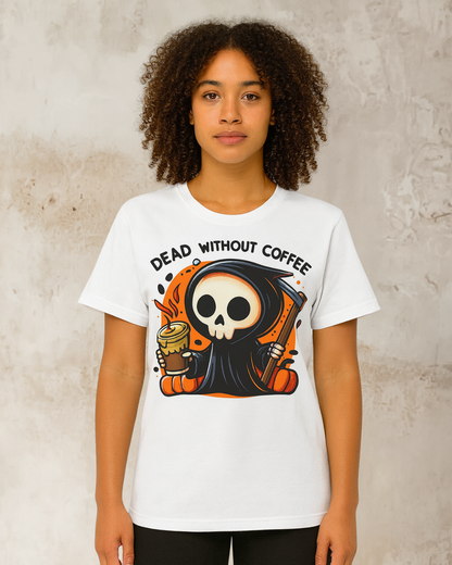 Halloween Exclusive - "Dead without Coffee Graphic Tee