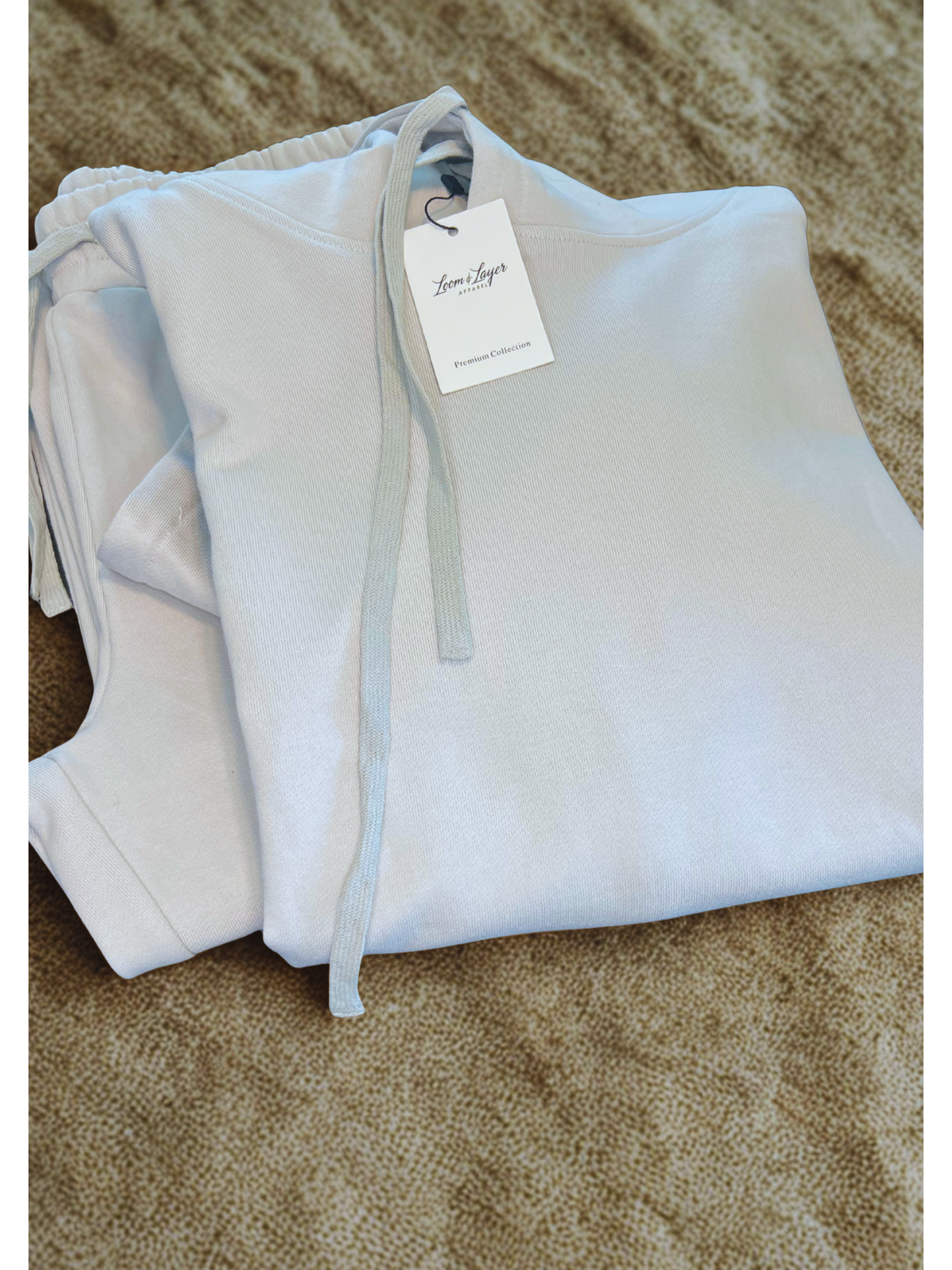 Premium Heavyweight 100% Cotton Hoodie Set (Cloud Base)– 420 GSM French Terry